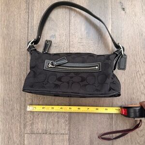 Coach Black Signature Shoulder Bag